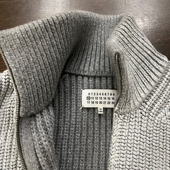 Maison Margiela - Mens (Line 10) Zipper Ribbed Sweater Jacket - Picture 3 of 7